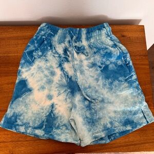 Frankie's Bikinis Sky Blue Tie-Dye Shorts